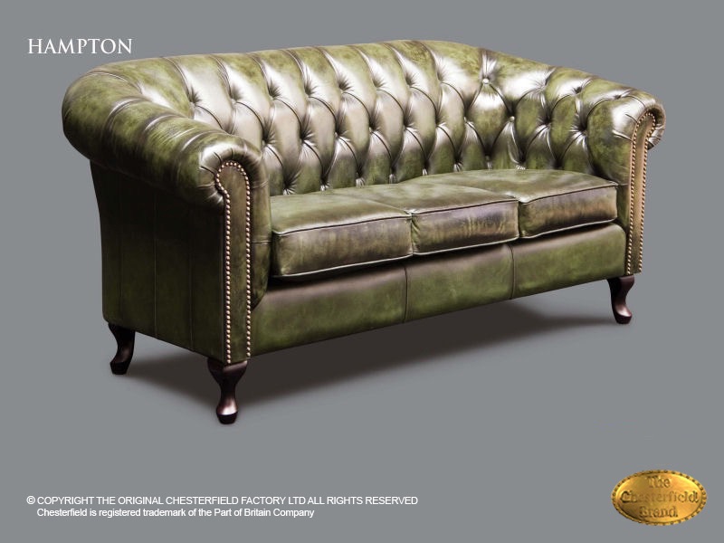 wortel Ellendig Luchtvaartmaatschappijen Chesterfield Classic | 3 zits zetel Hampton | Antiek Groen | Chesterfield .com