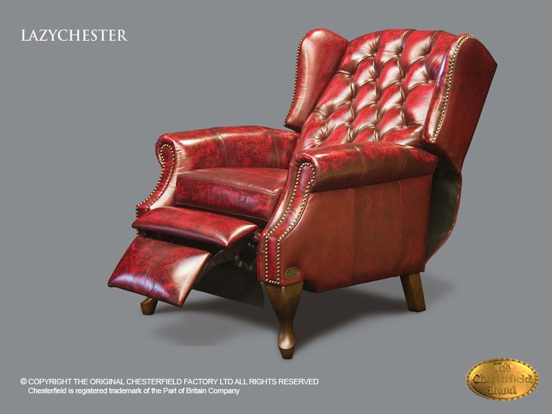 Chesterfield Classic | Fauteuil Lazychester | Antiek Bordo Rood