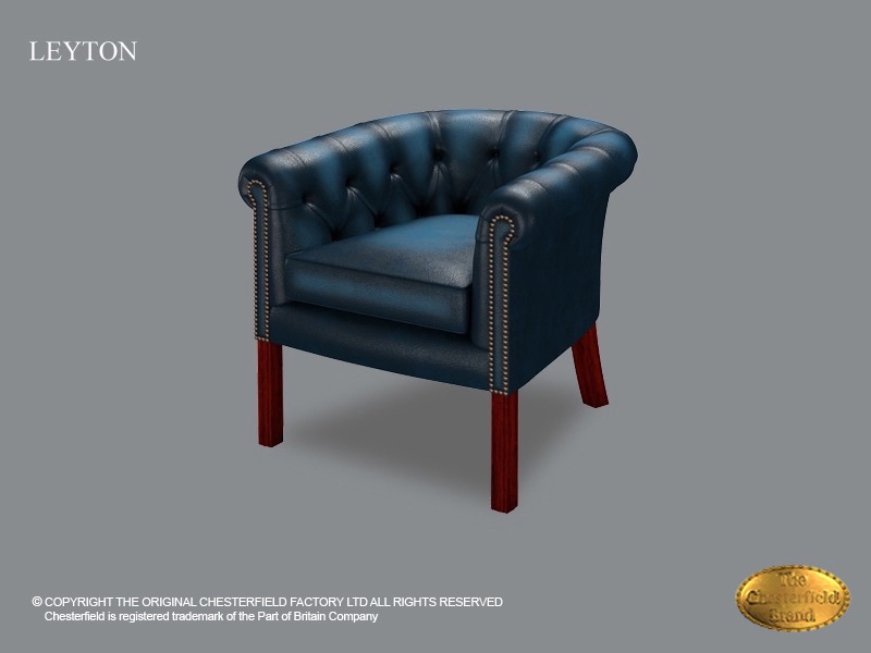 antique blue chair
