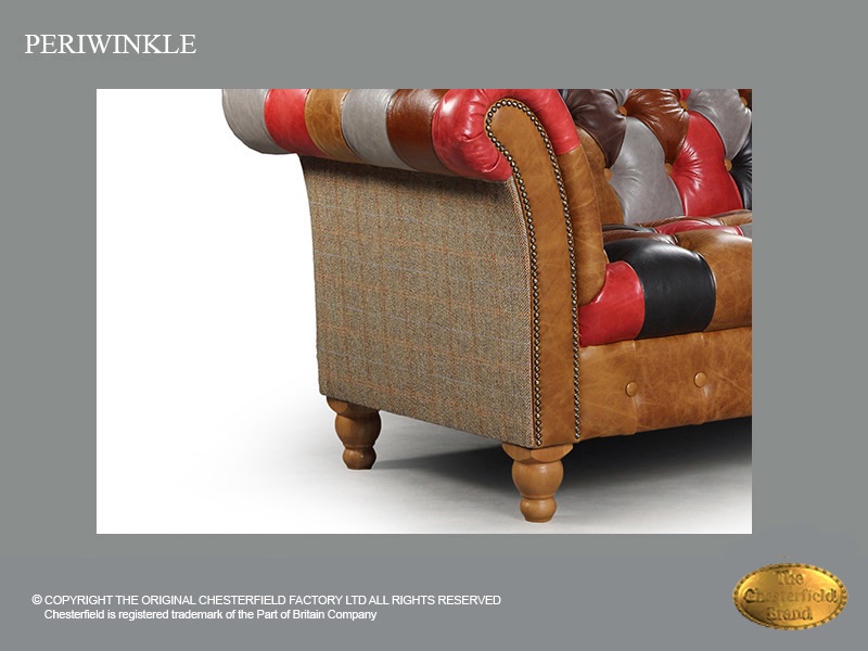 Canapé 2 places Chesterfield Rain Lily Patchwork – House of Chesterfield