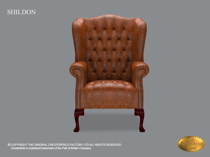 Chesterfield Royal Sessel Shildon Antique Chestnut Chesterfield